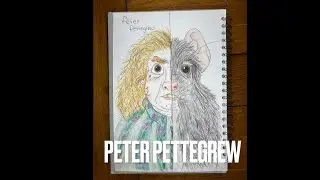 Peter Pettegrew / Wormtail half rat animagus Colouring Timelapse Fan Art