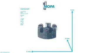 000937006002 - MOPA CASTLE NUT suitable for MTU engines