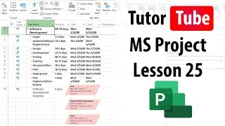 Microsoft Project - Lesson 25 - Scroll to Task