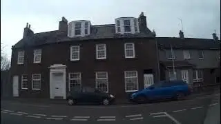 Misty Winter Road Trip Drive With Bagpipes Music On History Visit To Strathmiglo Fife Scotland