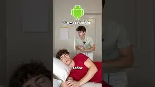 Alarma de Android Vs Apple😭