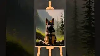 Drawing German shepherd puppy #art #drawing #artwork
