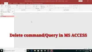 Delete Query in MS ACCESS practical examples in Hindi/Urdu
