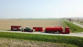 Sleepslang bemesten - Fendt 824 Vario | Injecting slurry by drag hose | mest rijden - Visch BV