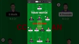 CCH VS RAN TODAY DREAM 11 PREDICTION 🔥#short
