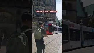 Tram in Bremen, Germany #travel #germanytourism #germany