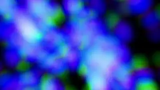 FREE Big Blurred Particles Green & Blue - Overlay / Background Loop