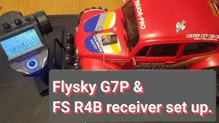 Flysky G7P and FS-R4B receiver bind and new model set up. Bind in 1 way not 2 way :)