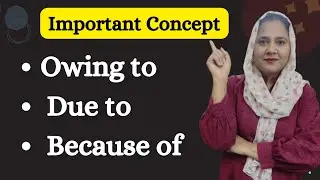 Owing to - Due to - Because of || Prepositional Phrases || Commonly Confused Phrases