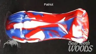 Patriot Finished Duck Call Blank - Bear Tooth Woods Acrylic