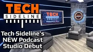 The Debut Of the NEW Tech Sideline Podcast Studio + Build Time-lapse