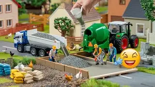 diy mini tractor bricks well #minibuilding #americancrafts