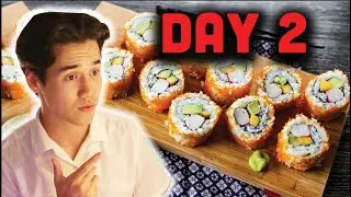 Beginner Makes Sushi DAY 2! // #productivity #coworking #cooking #comfy #students