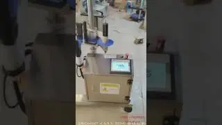 top and side labeling machine bottle metal top label machine tabletop round bottle labeling machine