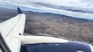 Delta A220 Cloudy departure from Boise