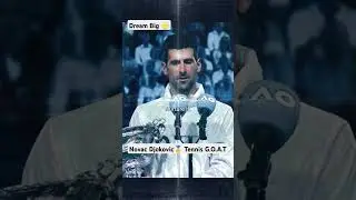 Dream Big 💪 | Novac Djokovic 🥇🌟💯 #viralshort #tennis #lifelessons #motivational #short #inspire