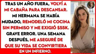 Mi hermana ocupó mi cabaña sin permiso, remodeló la cocina y usó todo mi dinero