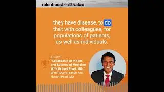 A clip from today's episode with Dr. Robert Pearl, M.D. #healthcarepodcast
