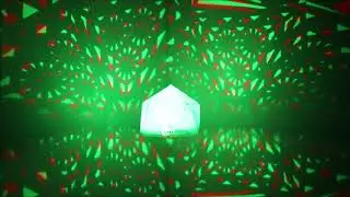Spiral Tetrahedron Kinetic Shadow Lamp Demo by Thunder Domes