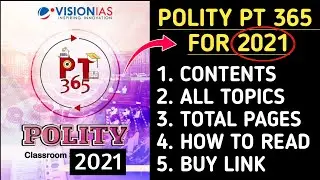 Vision IAS PT 365 For 2021 Polity | Vision IAS PT 365 Polity for 2021 #visionpt365for2021