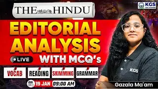 17 January 2026 | The Hindu Editorial Analysis | Vocabulary, Grammar, Skimming,Reading | Gazala Mam