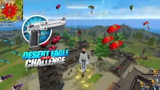 ONLY DESERT EAGLE CHALLENGE 👑 |NEW PEAK | 99%Headshot Rate ⚡| Solo Vs Squad Full Gameplay | intel i9