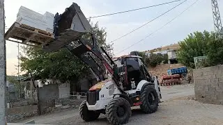 #hidromek ile tırdan #taş indirme