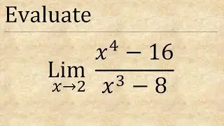evaluate limit x tend to 2 (x^4-16)/(x^3-8)