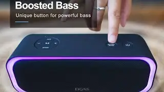 2025 DOSS SoundBox Pro Bluetooth Speaker with 20W Stereo Sound, Active Extra Bass, IPX6 Waterproof