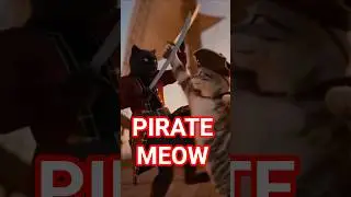 Pirate Meow Unleashed! Treasure + High Tail Vibes! 😻#cat #aishorts #funnyvideo