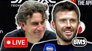 🔴 LIVE | Michael Carrick and Thomas Frank | Man Utd 2-0 Tottenham