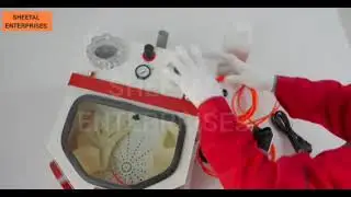 Dental sand blasting machine with dual pencil