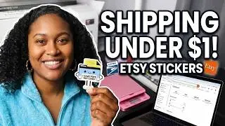 HOW I SHIP STICKERS: Etsy Labels + USPS Letter Mail FULL WALKTHROUGH