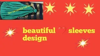 A Beautiful sleeves Design||Party Wear||With button and Frill||CC tittles with music||with border