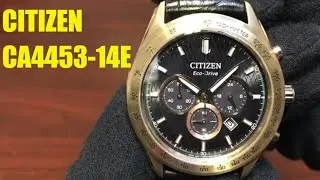 Citizen Eco-Drive Solar Power Rose Gold Chronograph Watch CA4453-14E