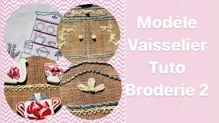 Mod&egrave;le vaisselier 2eme vid&eacute;o tuto #broderie #broderietraditionelle #tutobroderie
