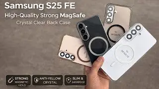 Samsung Galaxy S25FE Best High Quality Original MagSafe Crystal Back Case Cover ⚡️/ Samsung S25fe 😍📈