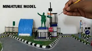 How to make Netaji Subhash Chandra Bose Statue in Kamakhyaguri miniature model #kalyanminiature