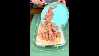 Запеканка из курицы в кокосовой панировке с лапшой рамен | Ужин из лапши карри со сливочным соусом