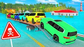 BIG Loaded Truck vs Speed Bumps – Funny Crashes + Satisfying Physics – BeamNG Ep.3 🌪️