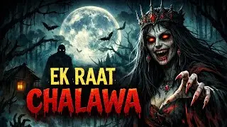Ek Raat Chalawa 😱 | Horror Queen Story | Dark Jungle Horror Animation