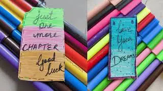 Motivational quotes bookmark painting ideas/ Easy bookmark drawing tutorial/ Diy bookmark painting