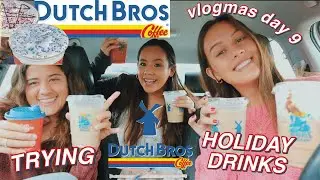 REVIEWING DUTCH BROS HOLIDAY DRINKS | vlogmas day 9