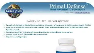 Primal Defense Uses