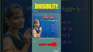 Divisibility Trick | 49&sup1;⁵ &ndash; 1 Divisible By? | Magical Maths Shortcuts for SSC CGL, RRB & More 🚀📚 #yt