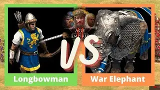 Longbowman VS War Elephant (Britons VS Persians) - Age of Empires 2: Definitive Edition