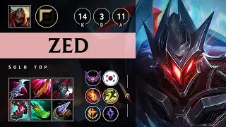 Zed Top vs Aurora - KR Master Patch 25.17