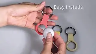AirTag Silicone Protective Keychain Case Holder 1