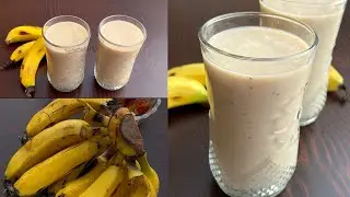 Healthy Banana Milkshake Recipe | Banana Smoothie Recipe | Sugar Free Smoothie Recipe 