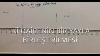İki dairenin bir yayla birleştirilmesi